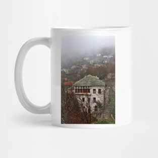 Traditional architecture of Pelion mountain Mug